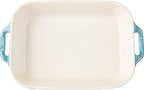 STAUB Ceramics Rectangular Baking Dish, 13x9-inch, Rustic Turquoise