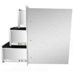 Outdoor Kitchen Drawers 18x21x21 Inch BBQ  Steel Triple Drawers,New