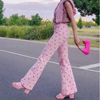 retro street straight leg pants