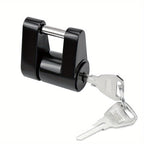 Black Trailer Hitch Coupler Lock, Dia 1/4 Inch