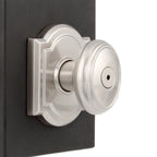 PrestiCarnaby Satin Nickel Bed/Bath Door Knob (4-Pack)