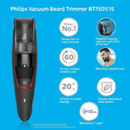 Cordless Corded Vacuum Beard Trimmer Philips  BT7501/15 Best Trimmer For men