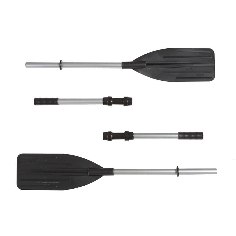 Excursion 5 Person Inflatable Boat Set w/ 2 Oars, Air Pump &amp; Bag (2 Pack)