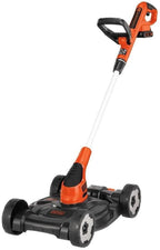 BLACK+DECKER 3-in-1 Lawn Mower, String Trimmer and Edger, 12-Inch with Trimmer Line, 30-Foot, 0.065-Inch, 3-Pack (MTC220 & AF-100-32P)