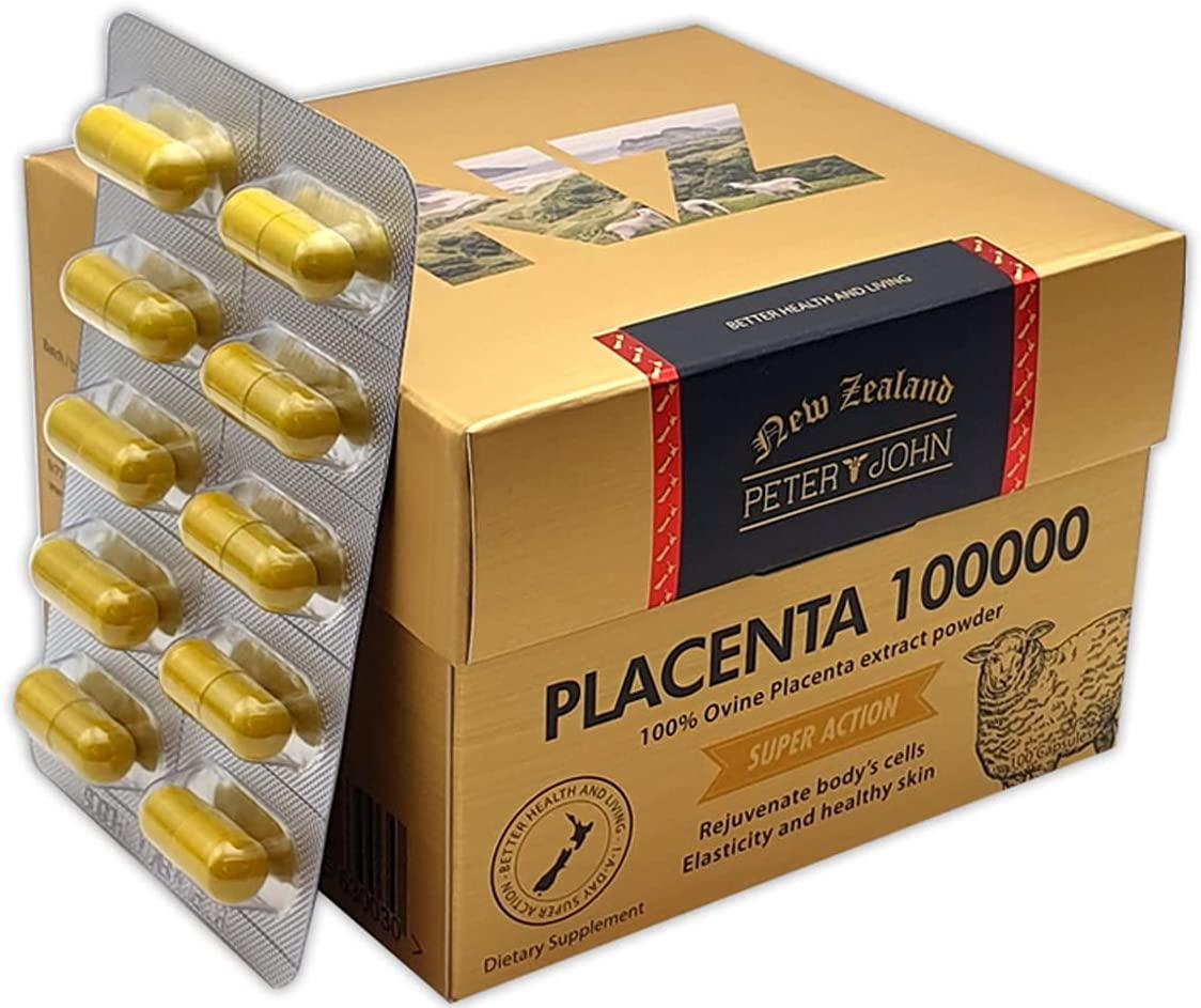 Peter and John 100 Percent Ovine Placenta 100000 100 Capsules (3)