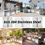 Outdoor Kitchen Doors 31" W X 21" H 304  Steel Door BBQ Access Door Hor