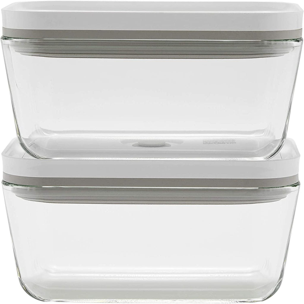 ZWILLING Fresh & Save 2-Piece Medium Glass Airtight Food Storage Container, Meal Prep Container