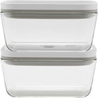 ZWILLING Fresh & Save 2-Piece Medium Glass Airtight Food Storage Container, Meal Prep Container