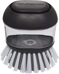 KitchenAid Soap Dispensing Palm Brush, 2.95 x 2.17 x 3.54 inches, Black