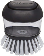 KitchenAid Soap Dispensing Palm Brush, 2.95 x 2.17 x 3.54 inches, Black