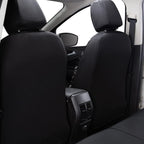 Flying Banner car seat Covers Fashion Faux Leather Gray Skull Full Set Rear Bench Split Easy installations car Truck SUV