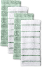 KitchenAid Albany Kitchen Towel Set, Set of 4, Pistachio