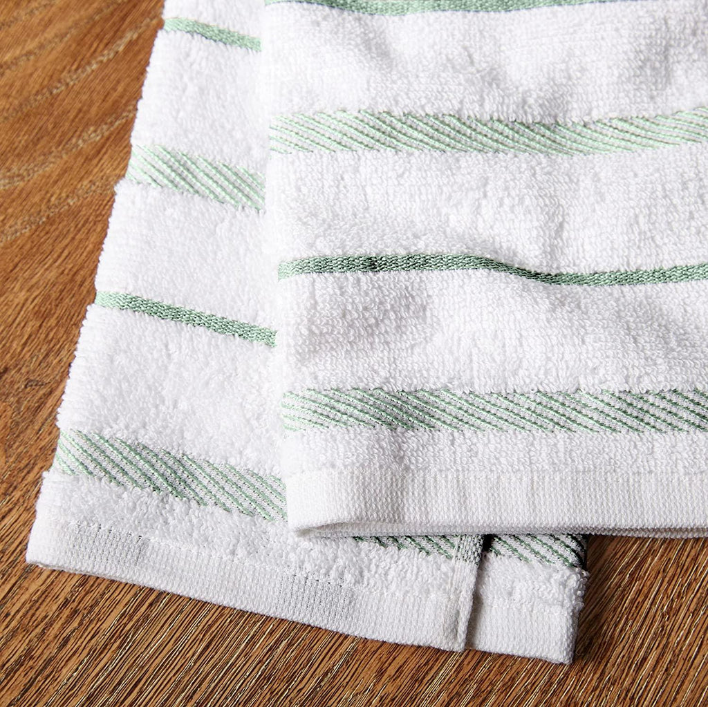 KitchenAid Albany Kitchen Towel Set, Set of 4, Pistachio