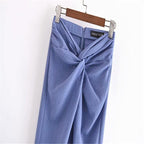 vintage textured knot summer skirt
