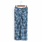 vintage textured knot summer skirt