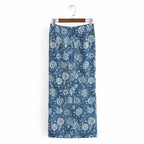 vintage textured knot summer skirt