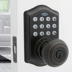 Oil Rubbed Bronze Keypad Electronic Knob Entry Door Lock