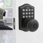 Oil Rubbed Bronze Keypad Electronic Knob Entry Door Lock