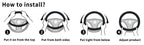 Sparkle And Shine: Universal Artificial Diamond Car Steering Wheel Cover Set