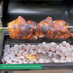4W Rotisserie Chicken Roaster Grill, Rated 33 LB, 28" Spit