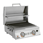AllAbout Double Burner Infrared Portable Grill with Warming Rack, Propan