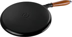 Staub Cast Iron 11-inch Crepe Pan with Spreader & Spatula - Matte Black
