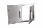 Outdoor Kitchen Double Access Door,33x22 Inch,304  Steel BBQ Grill