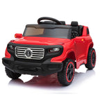 Clearance! Electric Cars for Kids, Kids Electric Ride-On Truck, 6V Remote Control Car for Boys Girls Christmas Gifts with 3 Speeds, Music, Seat Belts, LED Lights, and Realistic Horns, Red, Q6814