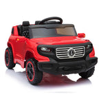 Clearance! Electric Cars for Kids, Kids Electric Ride-On Truck, 6V Remote Control Car for Boys Girls Christmas Gifts with 3 Speeds, Music, Seat Belts, LED Lights, and Realistic Horns, Red, Q6814