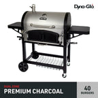 Charcoal Grill BBQ Barbecue Dual Chamber Steel Outdoor CooPatio Backyard