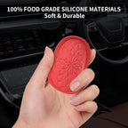 Car Cup Coaster [4 Pack] ME.FAN Silicone Car Coasters/Cup Mats - 2.75In Universal Non-Slip Recessed Car Interior Accessories - Car Cup Holder Insert Coasters Red