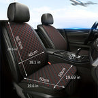 Car Seat Cover, Breathable Flax Four Seasons Car Seat Cushion Protector Pad Front Pad Fit For Most Cars Front Chair Cushion