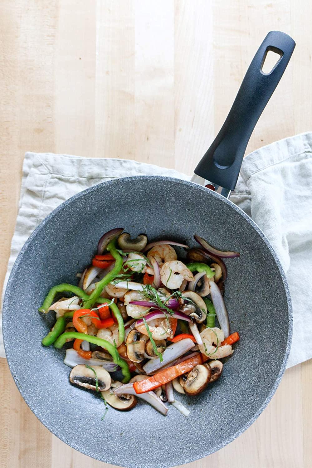 Ballarini Parma Forged Aluminum 11-inch Nonstick Stir Fry Pan, Made in Italy