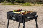 CSGDL0370 Horizon Series, Plains 2-Burner Portable Gas Griddle, Black