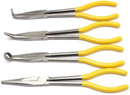 LFDHSF Screwdriver Set, Hand Tools 4Pcs 11 inch Bent Mechanic Equipment Hand Tool Set Extra Long Nose Pliers Straight