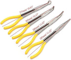 LFDHSF Screwdriver Set, Hand Tools 4Pcs 11 inch Bent Mechanic Equipment Hand Tool Set Extra Long Nose Pliers Straight