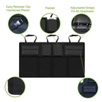 Car Trunk Organizer, Adjustable Backseat StoraBag Net High Capacity Multi-use Oxford Automobile Seat Back Organizers Universal Gifts