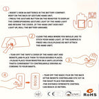 LED Illuminated Gesture Light Car Finger Light With Remote Road RaSigns Middle Finger Gesture Light Hand Lamp