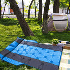 YILAIBAODAN Air Mattress Camping Bed Cushion Pillow Inflatable Thickened Car Air Bed with Electric Air Pump FlocSurface Portable Sleeping Pad for Travel Camping