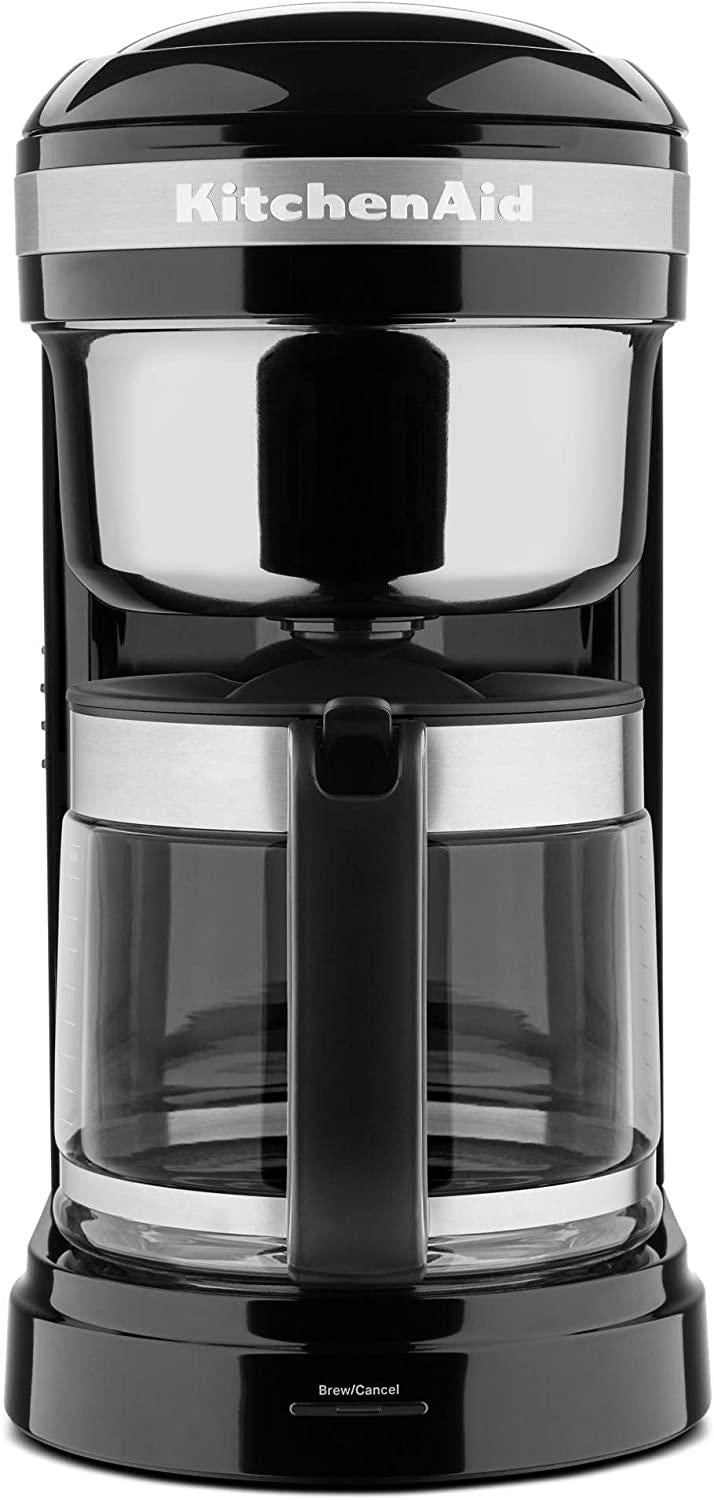 KitchenAid KCM1209OB Coffee Maker, 12 cup, Onix Black, 12 Cup Drip Coffee Maker with Warming Plate
