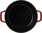 Staub Cast Iron 4-qt Round Cocotte - Cherry, Made in France