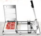 High Quality  steel manual kebab meat skewer machine