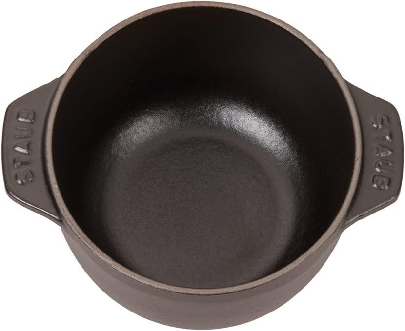 Staub Cast Iron 0.75-qt Petite French Oven - Matte Black, Made in France