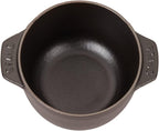 Staub Cast Iron 0.75-qt Petite French Oven - Matte Black, Made in France