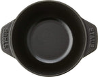 Staub Cast Iron 0.75-qt Petite French Oven - Matte Black, Made in France