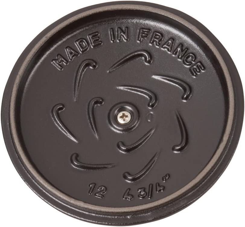 Staub Cast Iron 0.75-qt Petite French Oven - Matte Black, Made in France