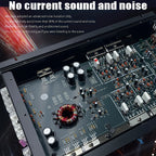 KUERL 4 Channel AB Class 12V Car Amplifier , 5800W Power Stereo Amplifier, Car Audio Amplifier To Drive Subwoofers And Speakers
