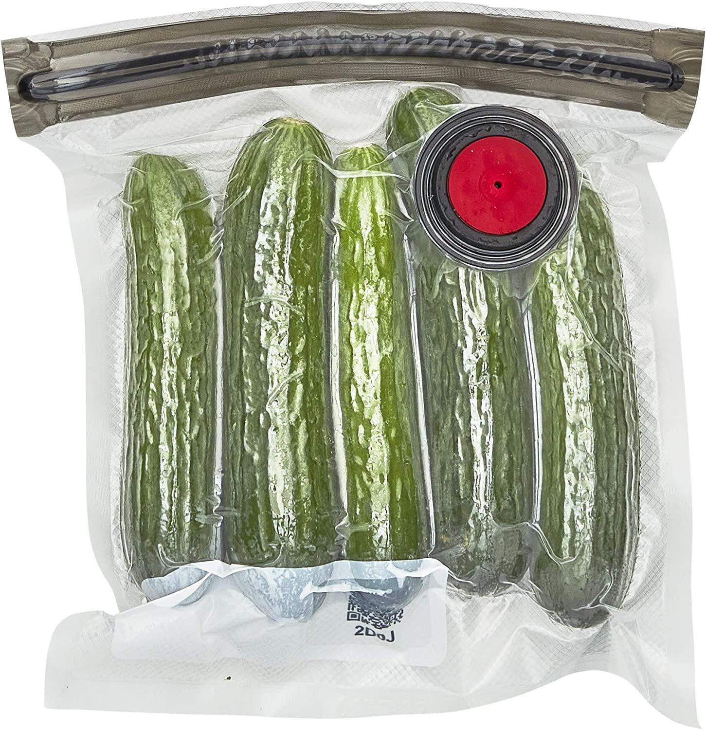 ZWILLING Fresh & Save 30-Piece Small Vacuum Sealer Bags, 1/2 Gallon Reusable Snack Bags, Meal Prep