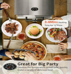 Double Layer Gas Pizza Ovens for Outside Portable Propane Pizza Oven Outdoor Gas