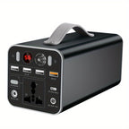 53000mAh Camping Battery Power Station, 198wh Portable Power Bank, With 110V AC Outlet, DC/PD Twoway Fast Charge, Outdoor Generator, LED Light, 4 USB
